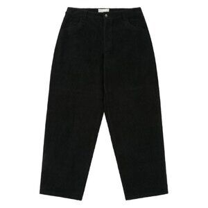 DIME Black Corduroy Straight Trousers